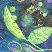 Veggie garden science fiction . Botanical Illustration, and Watercolor Painting project by Lily B. - 04.19.2021