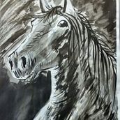Pintura tinta china.. Fine Arts, Painting & Ink Illustration project by Mik Rod - 12.31.2019