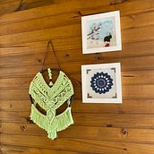 Meu projeto do curso: Introdução à tapeçaria em macramê. Un proyecto de Artesanía de Karina Peres - 19.04.2021
