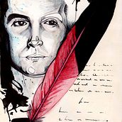 The great poet; Federico García Lorca. Un proyecto de Dibujo, Dibujo de Retrato, Ilustración tradicional e Ilustración con tinta de Rober García - 19.04.2021