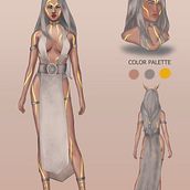 Diseño de personaje original. Projekt z dziedziny  Sztuki piękne, Concept art, R, sunek c, frow, Projektowanie postaci, Trad, c, jna ilustracja, Ilustracja c i frowa użytkownika Elena Morilla - 10.04.2021