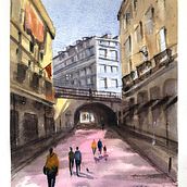 Meu projeto do curso: Representação arquitetônica com aquarela. Projekt z dziedziny  Sztuki piękne użytkownika carlaroncarati - 19.04.2021