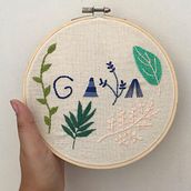 Meu projeto do curso: Técnicas básicas para bordado de letras. Embroider project by larrycrazymofa - 04.19.2021