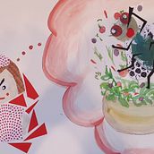 A Fly in My Fridge. Children's Illustration, Collage, Watercolor Painting, Drawing, Writing, Stor, and telling project by Laura Debello - 10.20.2020