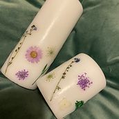Flower Candles. Arts, and Crafts project by Stephanie Redmond - 12.15.2020