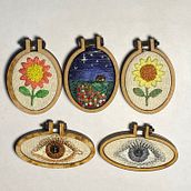 Mi Proyecto del curso: Técnicas de bordado en miniatura. Embroider project by Veronika Black - 03.28.2021