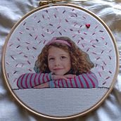My project in Photo Embroidery on Fabric course. Embroider project by Laetitia RDG - 04.20.2021