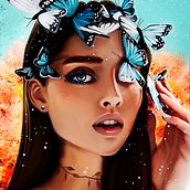 Mi Proyecto del curso: Retrato de personajes femeninos con Photoshop (No tengo Procreate XD). Creativit, Digital Illustration, and Digital Painting project by María Sol Burgos - 04.21.2021