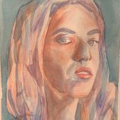 My project in Artistic Portrait with Watercolors course. Un progetto di Pittura ad acquerello di anazambranag - 21.04.2021