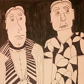 Sketchbook #2: Trabajos con tinta y colores . Fine Arts, Drawing, Artistic Drawing, and Portrait Drawing project by Julián Enriquez - 04.21.2021