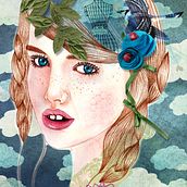 Mi Proyecto del curso: Retrato ilustrado en acuarela. Watercolor Painting project by DECROIX Carole - 04.21.2021