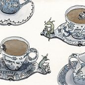 Coffee Time - My project for the course The Art of Sketching: Transform Your Doodles into Art, by Mattias Adolfsson. Drawing, and Traditional illustration project by Tuấn Trần - 04.08.2021