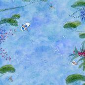 Ocean Calm. Traditional illustration project by Tuấn Trần - 04.21.2021