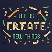 Let Us Create New Thongs - 3D Lettering  . % Camilo Belmonte tarafından hazırlanan 3D, 3D Tasarım, Geleneksel illüstras, on, Harfler, 3D Harflendirme, Ve 3D Modelleme projesi - 04.21.2021