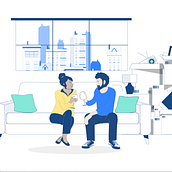 Motion design Tech me Home. Art Direction, Traditional illustration, and Motion Graphics project by emy_alessandrini - 12.10.2020