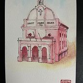My project in Architectural Sketching with Watercolor and Ink course. Sketching, Drawing, Watercolor Painting, Architectural Illustration, Sketchbook & Ink Illustration project by jacey - 04.21.2021