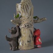 Ceramic illustration  and glazing with Paula Casella Biase. Ceramics, Children's Illustration, and Sculpture project by Sasha Stadnik - 04.21.2021