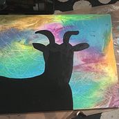 Goat in progress. Een project van Schilderij van Moira - 21.04.2021