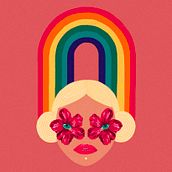 Flower girls. Digital Illustration project by Paola Giuntini - 04.21.2021