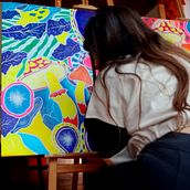 Cuesta arriba. Pintura projeto de Ivania Araniz Martinez - 21.04.2021