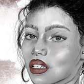 My project in Illustrated Portraits with Procreate course. Projekt z dziedziny Ilustracja c i frowa użytkownika Andrea Leis - 21.04.2021