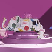 Chaste Elephant, a vegan foodtruck. 3D, Graphic Design, and Packaging project by Sebastian - 12.16.2020