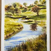 My project in  Natural Landscapes in Watercolor course. Fine Arts project by Helene Rush - 04.22.2021
