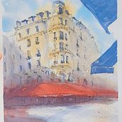 Mi Proyecto del curso: Dibujo arquitectónico con acuarela y tinta. Un proyecto de Ilustración tradicional, Ilustración arquitectónica y Pintura a la acuarela de b_espinoza_castro - 22.04.2021