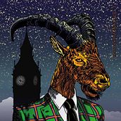 The He-Goat of London. Digital Drawing, Traditional illustration, Digital Illustration, and Vector Illustration project by Ramón Siverio Cruz - 04.23.2021