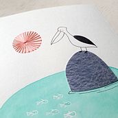 Aves curiosas. Embroider, Drawing, Traditional illustration, Children's Illustration, and Watercolor Painting project by Juliana de Cássia Ribeiro - 04.23.2021