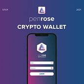 PenRose Crypto wallet app. UX / UI project by Noel Ružić - 04.23.2021