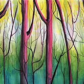 In the forest. Un proyecto de Ilustración tradicional y Pintura a la acuarela de Alicja Wysokińska - 23.04.2021