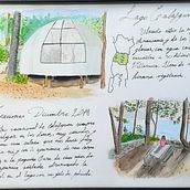 Vacaciones 2018 Sur de Chile. Watercolor Painting project by Israel Aguilera - 04.24.2021