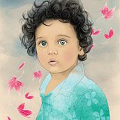 “Child”. Portrait Drawing, Digital Illustration, and Children's Illustration project by Virginia Torres - 04.24.2021
