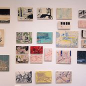 Hikikomori installation. Een project van  Tekening,  Beeldende kunst y Zeefdruk van Veronika Trnečková - 24.04.2021