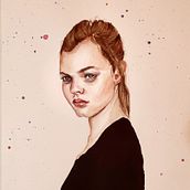 Mi Proyecto del curso: Retrato en acuarela a partir de una fotografía. Traditional illustration project by Katja Sonninen - 04.11.2021