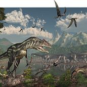 Reconstrucciones de paleontología. Digital Drawing, Realistic Drawing, Editorial Illustration, Digital Illustration, and Naturalistic Illustration project by Miguel Angel Flores Flores - 04.24.2021