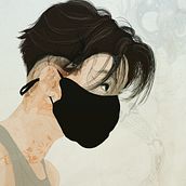 Pandemic. Traditional illustration, and Portrait Drawing project by Maria Ingram - 04.24.2021