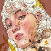 Deer Me. Un proyecto de Pintura digital, Bellas Artes, Ilustración tradicional, Pintura y Pintura a la acuarela de Stefanny Angie - 18.04.2021