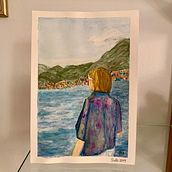 Watercolor Landscape, Lake of Garda Ein Projekt aus dem Bereich Aquarellmalerei von Maria Cristina Iliescu - 24.04.2021