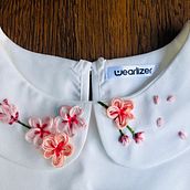 Cherry blossom. Un proyecto de Bordado de Mili Tharakan - 24.03.2021