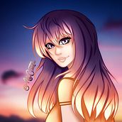 Sunrise . Digital Illustration, Drawing, Traditional illustration, and Portrait Drawing project by Anastasia Carter - 04.24.2021