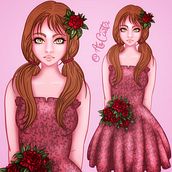 Miss Valentine . Character Design, Design, Digital Drawing, Digital Illustration, Drawing, Traditional illustration, Instagram, Portrait Drawing, Stor, and telling project by Anastasia Carter - 04.24.2021