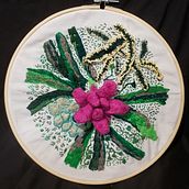 3D plants by Leslie Cohen. Embroider project by Leslie Cohen - 04.24.2021