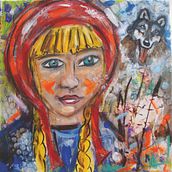 Rotkäppchen. Een project van Traditionele illustratie,  Acr, lschilderij y Kinderillustratie van Alexia Gietl - 24.04.2021