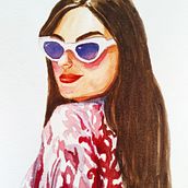Chicas. Projekt z dziedziny Trad, c i jna ilustracja użytkownika laura gordillo - 24.04.2021