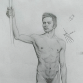 My project in Realistic Human Figure Drawing course. Een project van  Artistieke tekening van Sarah Paiva - 25.04.2021
