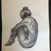 Carbonet- Soledad interna. Concept Art, Creativit, Drawing, Pencil Drawing, Figure Drawing, Artistic Drawing, and Realistic Drawing project by Karen Burgoa Escobar - 04.25.2021