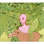 N o i r a    --------   Mi Proyecto del curso: Animalario botánico: acuarela, tinta y grafito. Un proyecto de Ilustración tradicional, Ilustración botánica, Pintura, Pintura a la acuarela, Bellas Artes, Dibujo, Ilustración con tinta e Ilustración naturalista				 de Biviana Rojas - 25.04.2021