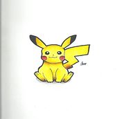 pikachu de pokemon. Drawing, Pencil Drawing, Traditional illustration & Ink Illustration project by omar chirinos - 04.25.2021